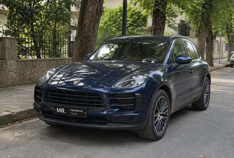 Porsche Macan rental Tbilisi on the Georgian Military Road